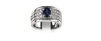 Anello Damiani Donna Others in Oro bianco Zaffiro 0.20 Ct 80031901 - 80031901